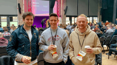 Geoff Mike Gareth at conference 2019