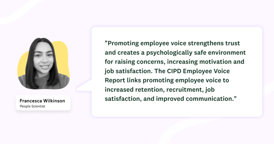 people science commentary - promoting employee voice makes employees feel psychologically safe