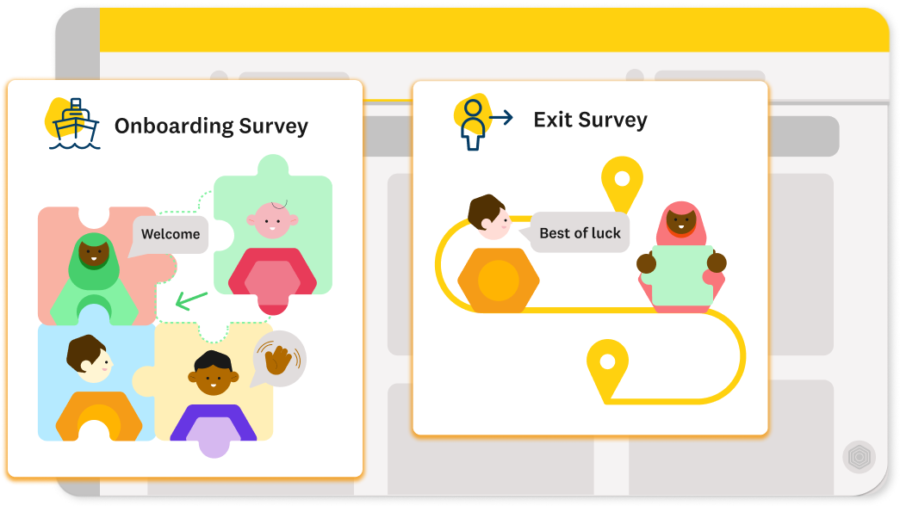 Onboarding and exit surveys
