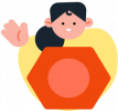 Waving illustration Waving illustration